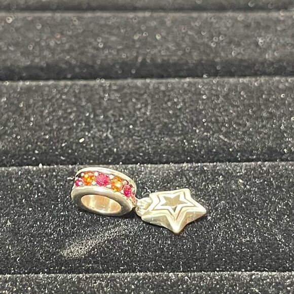 Brighton Shooting Star Spacer Silver Red NWOT - Picture 5 of 6